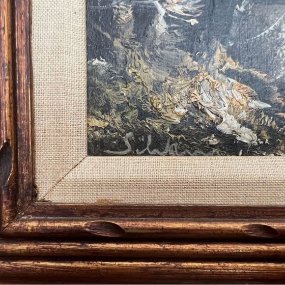 Woodland Landscape Framed Oil Painting on Canvas (signed S. Warren) - Picture 5 of 8